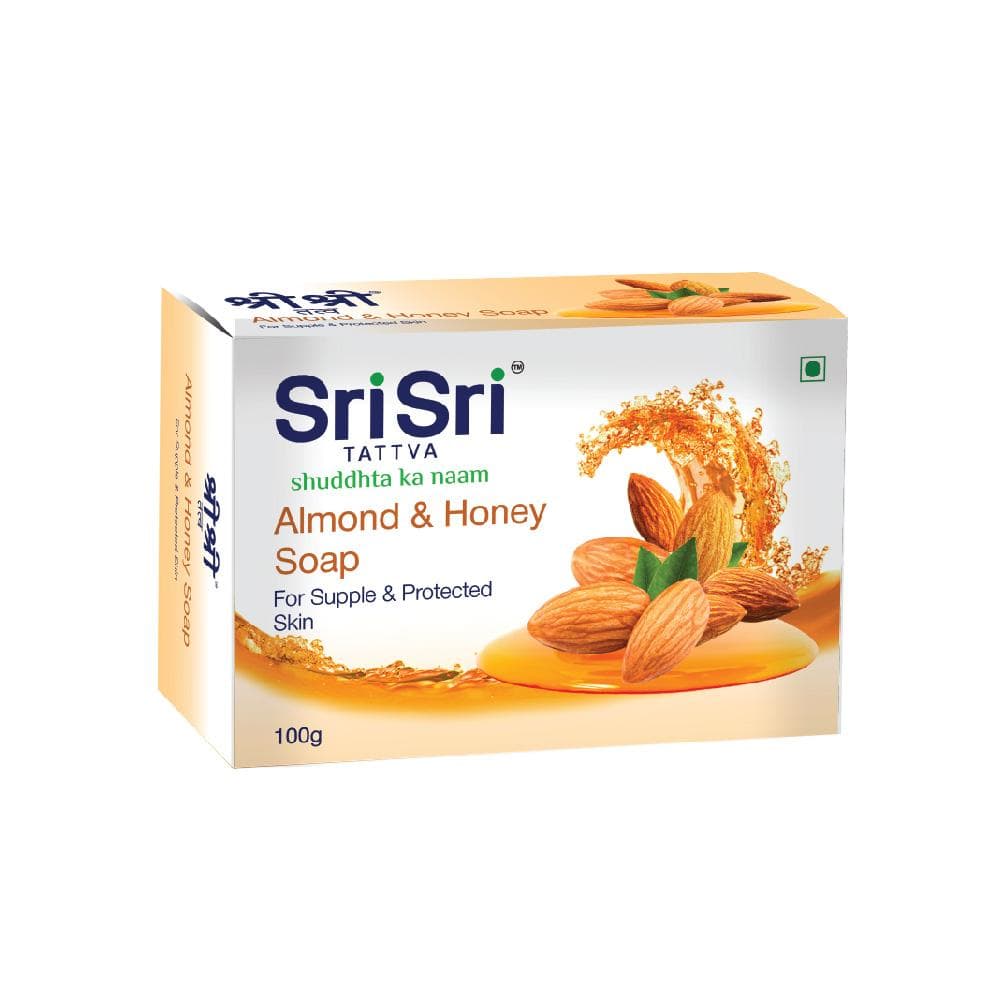 Almond Honey Soap - For Supple & Protected Skin, 100 g