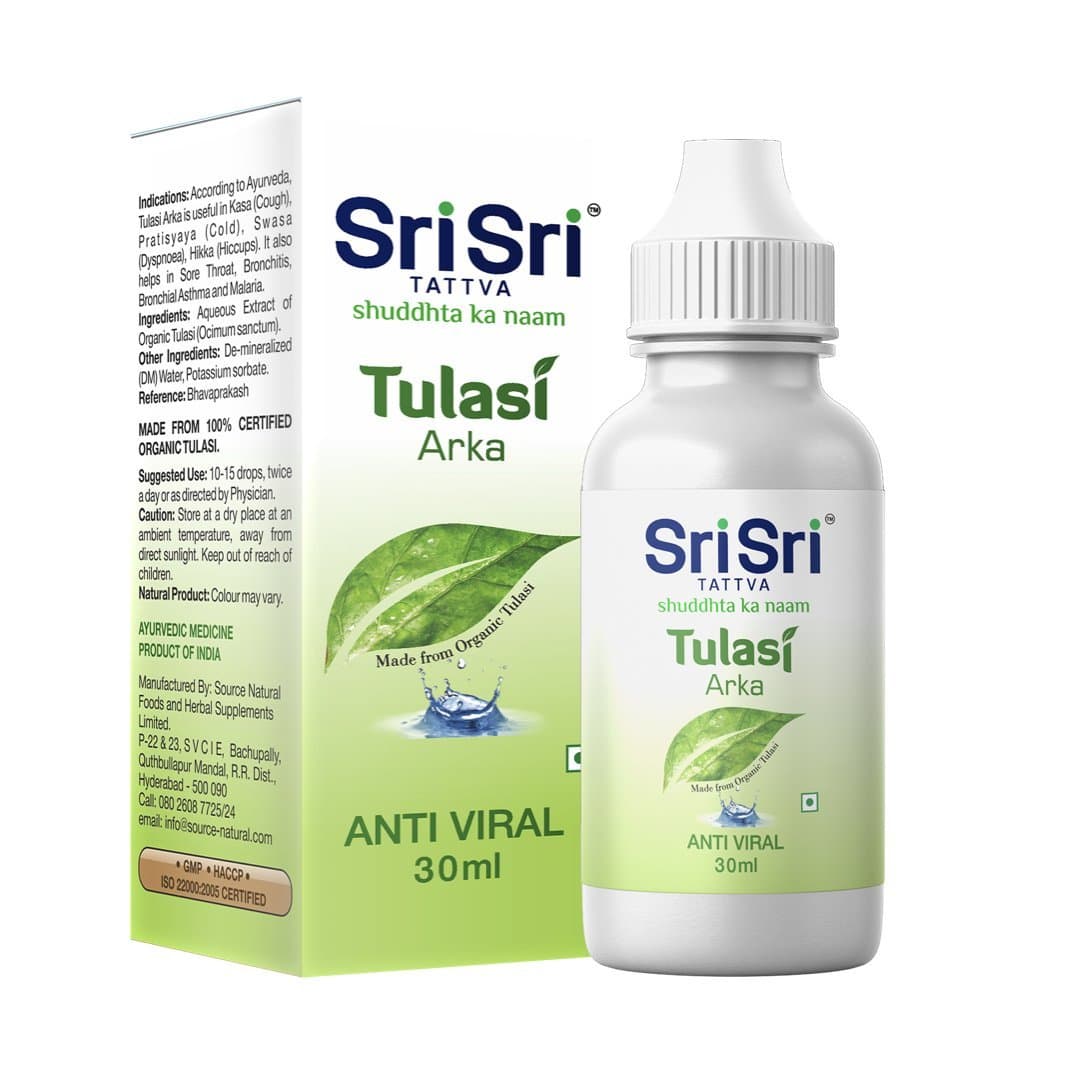 Tulasi Arka - Ayurvedic Wellness Drops | Daily Support for Immunity & Respiratory Wellness | 30ml