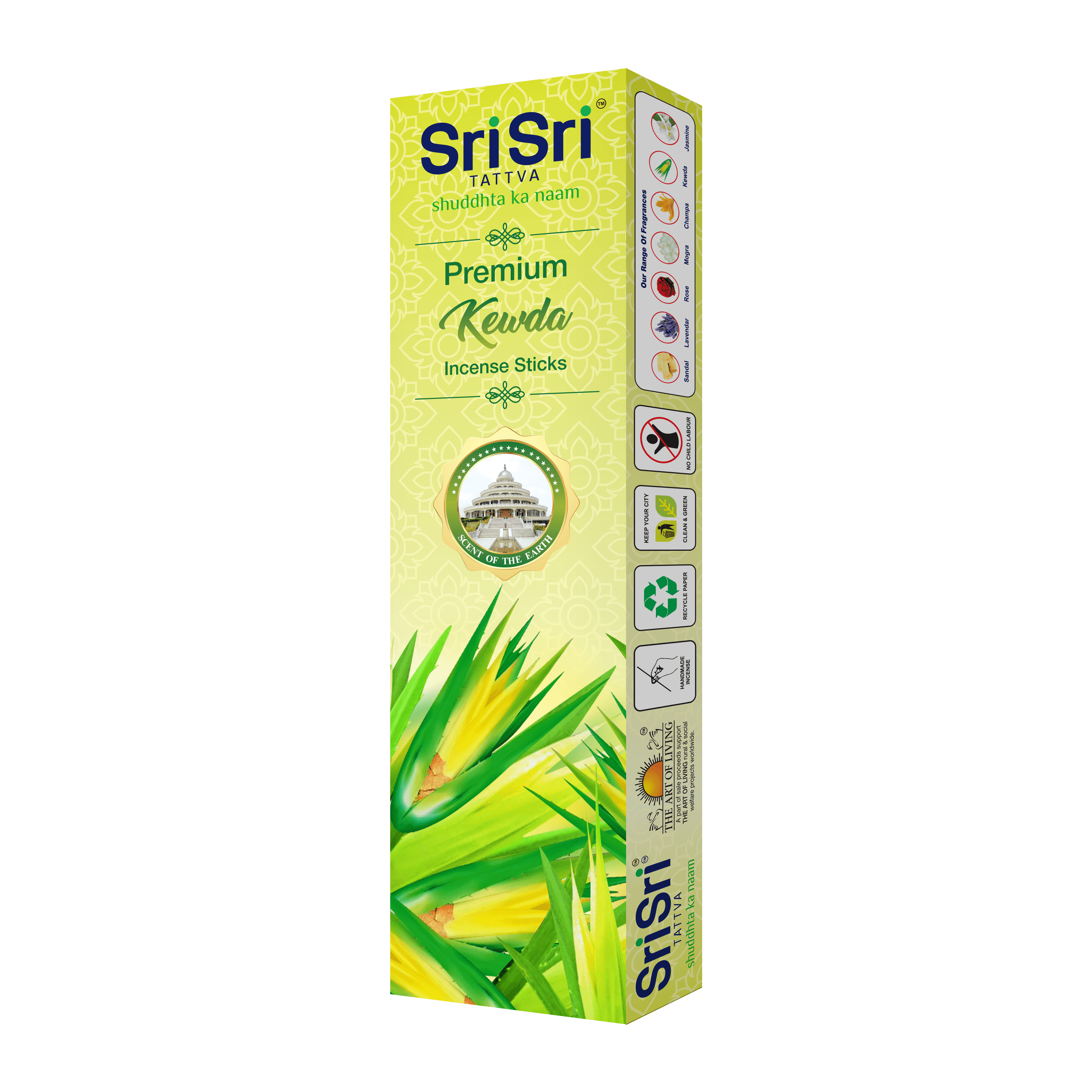 Premium Kewda Incense Sticks For Pooja | 55 Agarbatti Sticks | Fragrances – Natural Kewda | 100 g