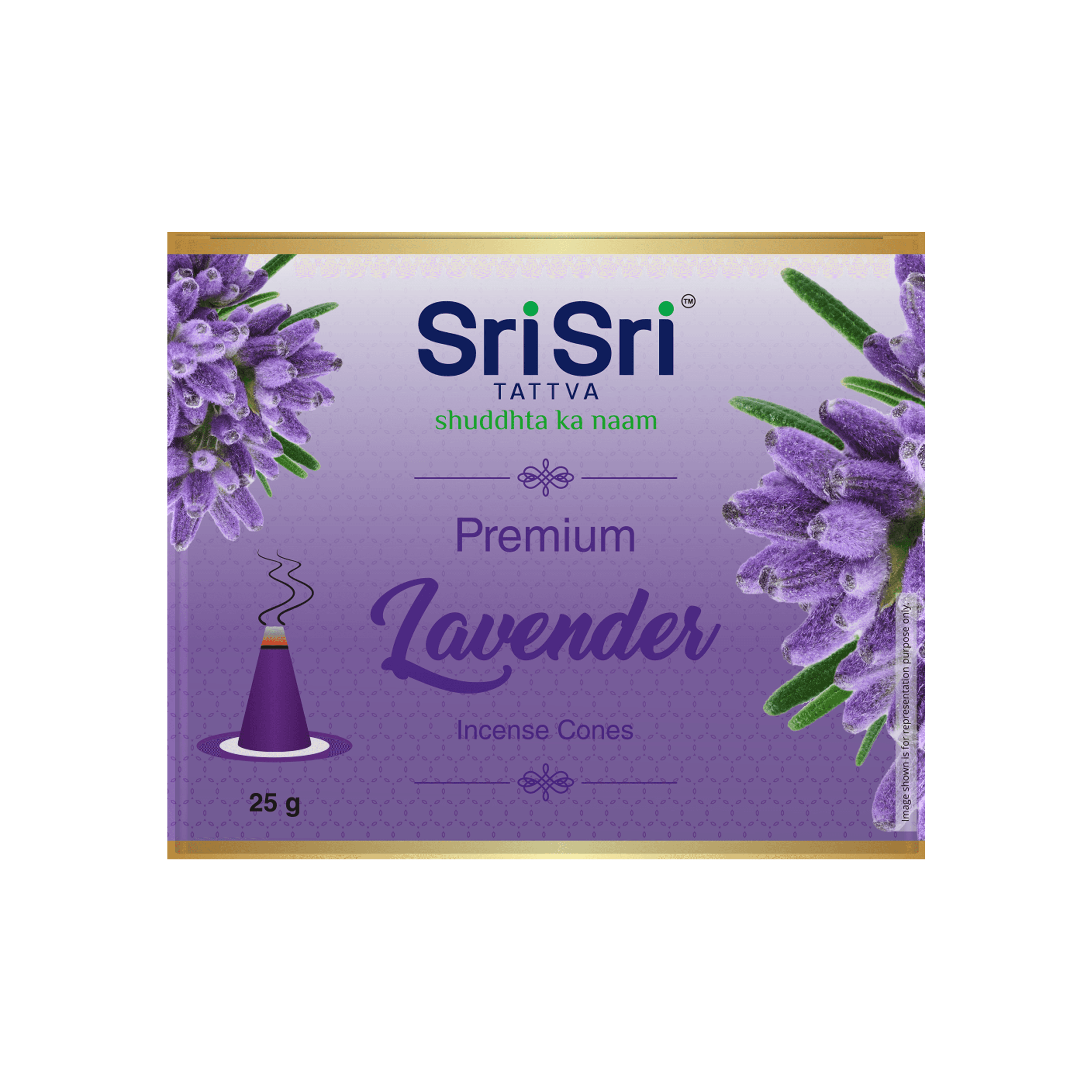 Premium Lavendar Incense Cones For Pooja | 12 Dhoop Cones | Fragrances – Natural Lavendar | Free Stand | 25 g