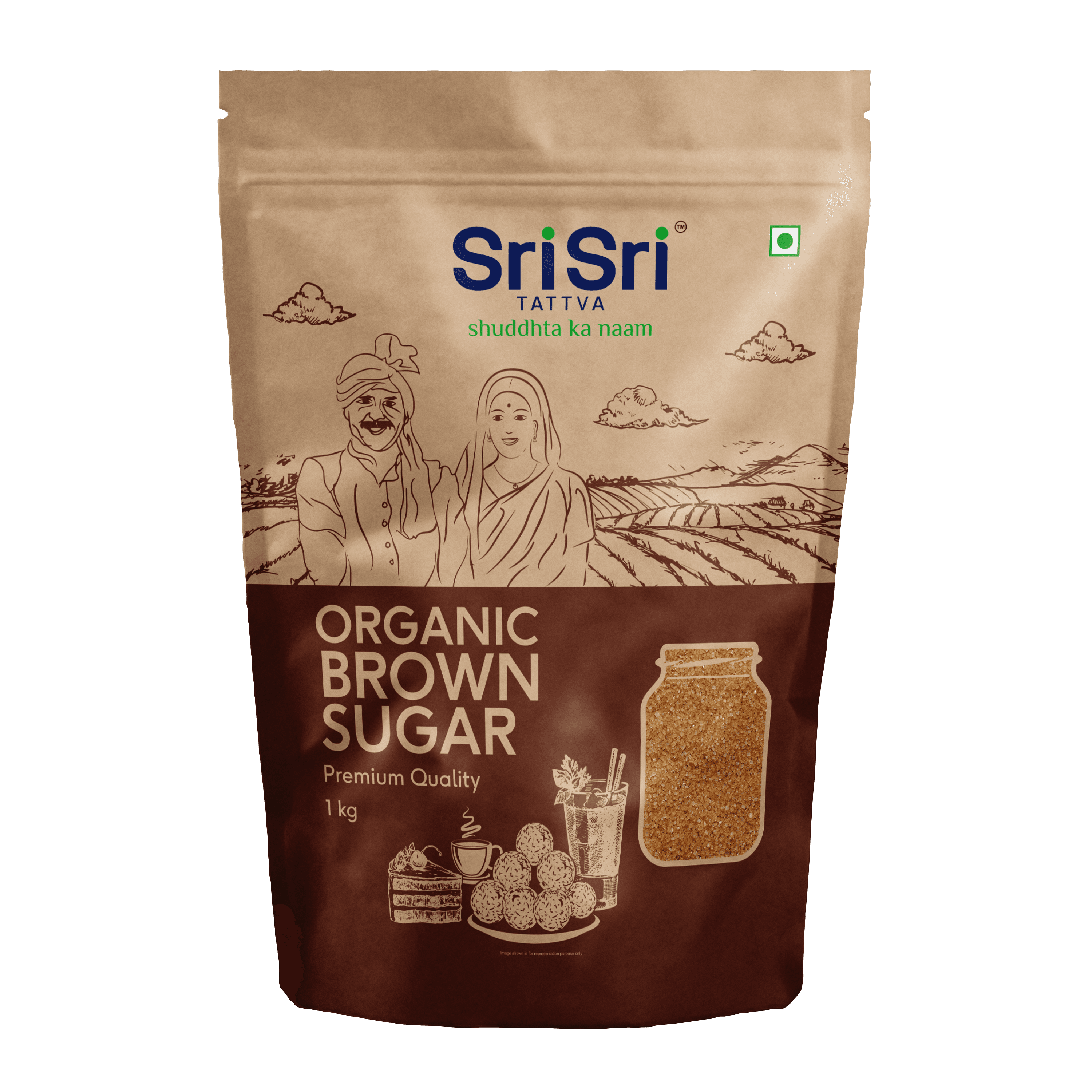 Organic Brown Sugar, 1 kg