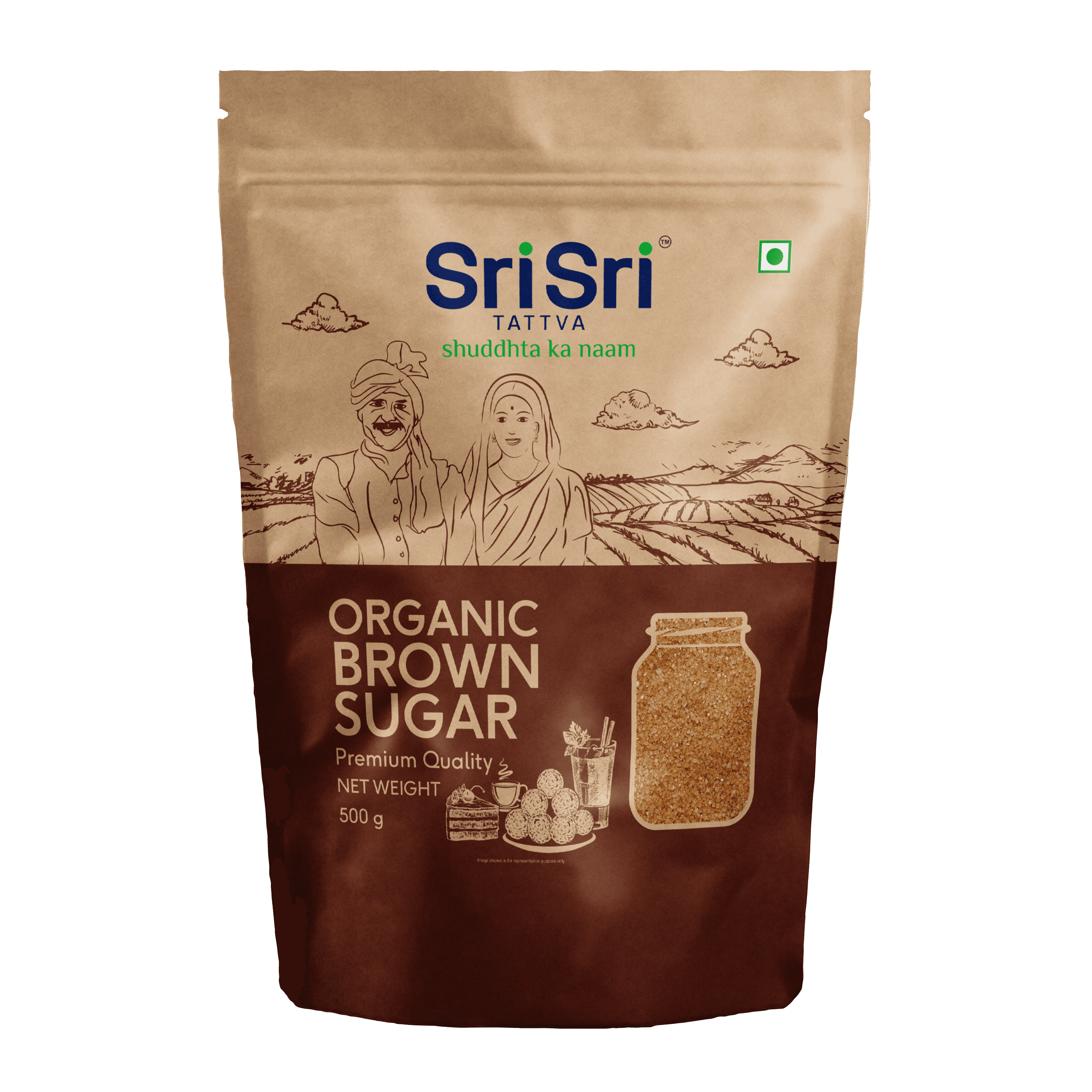 Organic Brown Sugar, 500 g