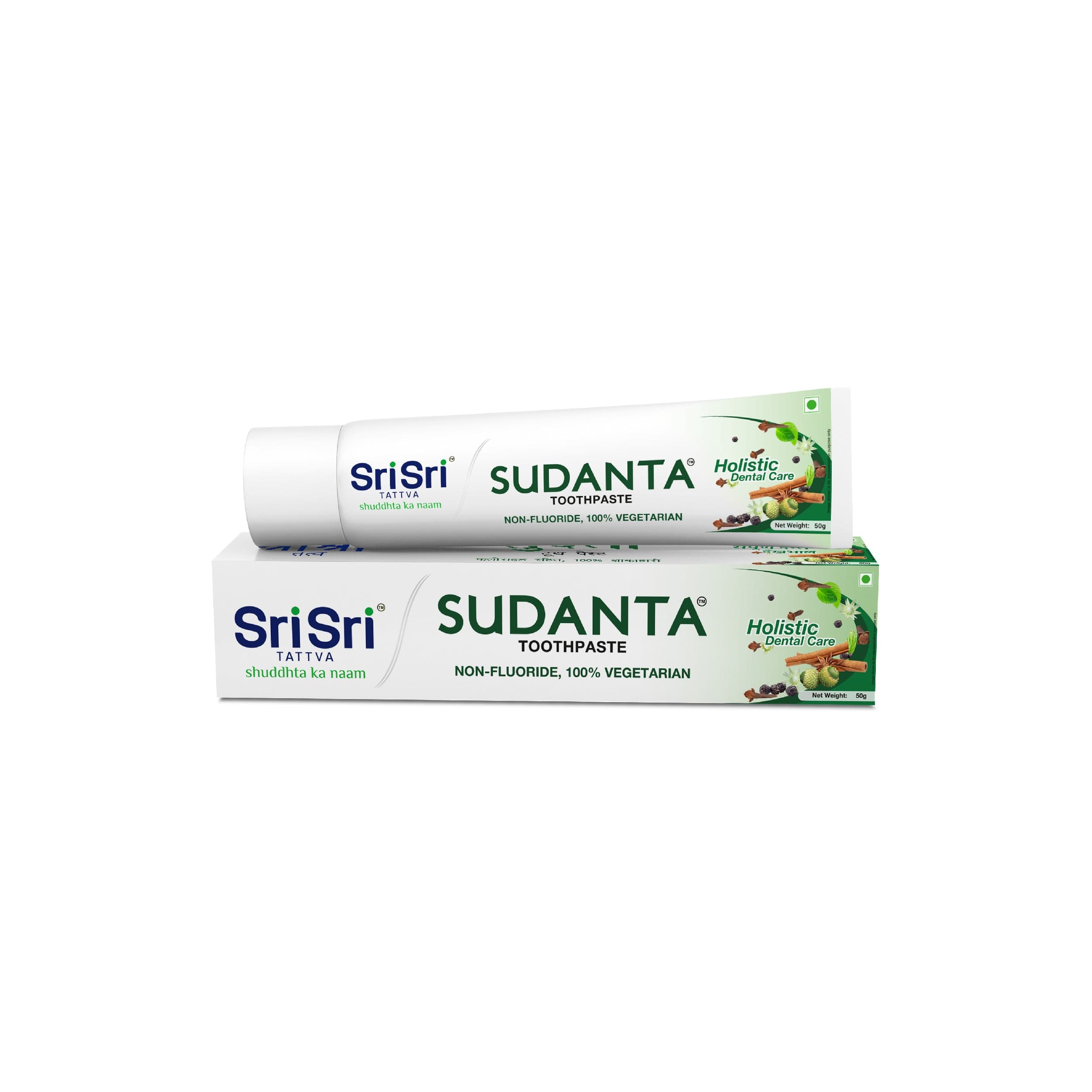 Sudanta Original Toothpaste - Non - Fluoride - 100% Vegetarian, 50 g